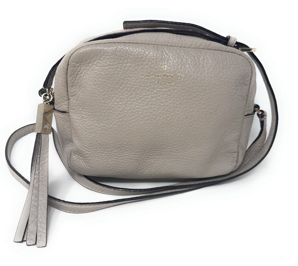 Kate Spade Mindy Crossbody Pebble Leather Oatmeal Color